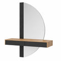 Tavolo da Toeletta Moderno Nero con Cassetti - 120 cm