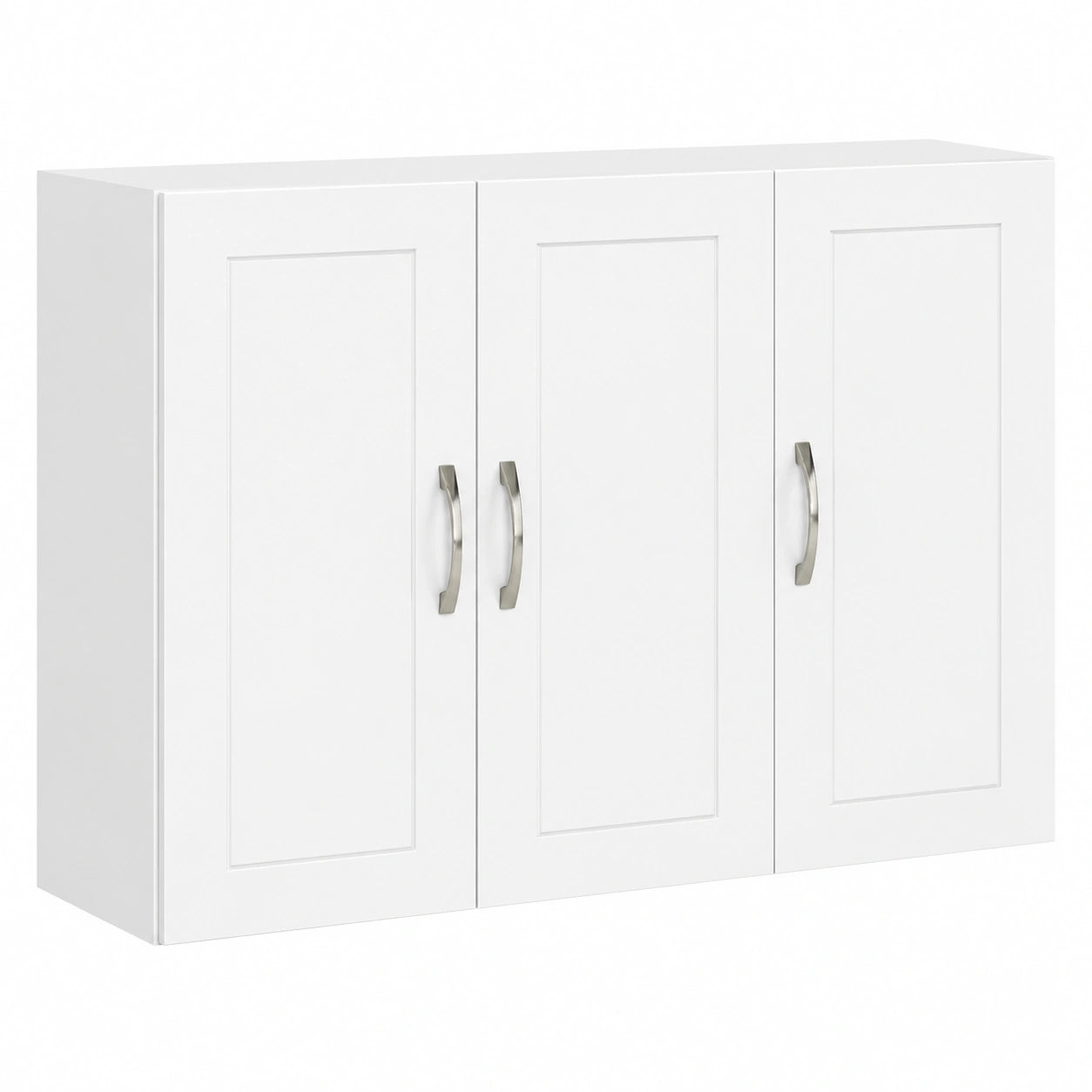 Mobile Bagno Sospeso Bianco con Ripiani Regolabili - Armadietto da Parete Salvaspazio per Cucina e Lavanderia, 90x30x60 cm