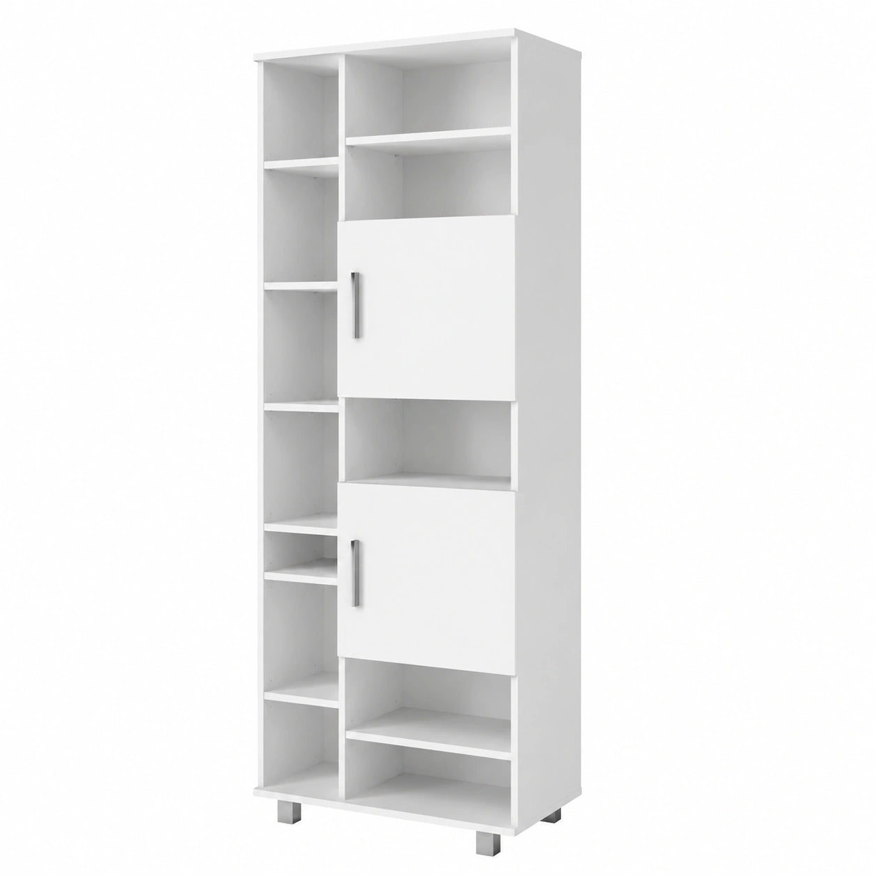 Armadio Bagno Vicco Ilias, Bianco, 60x190 cm, Ripiani Regolabili