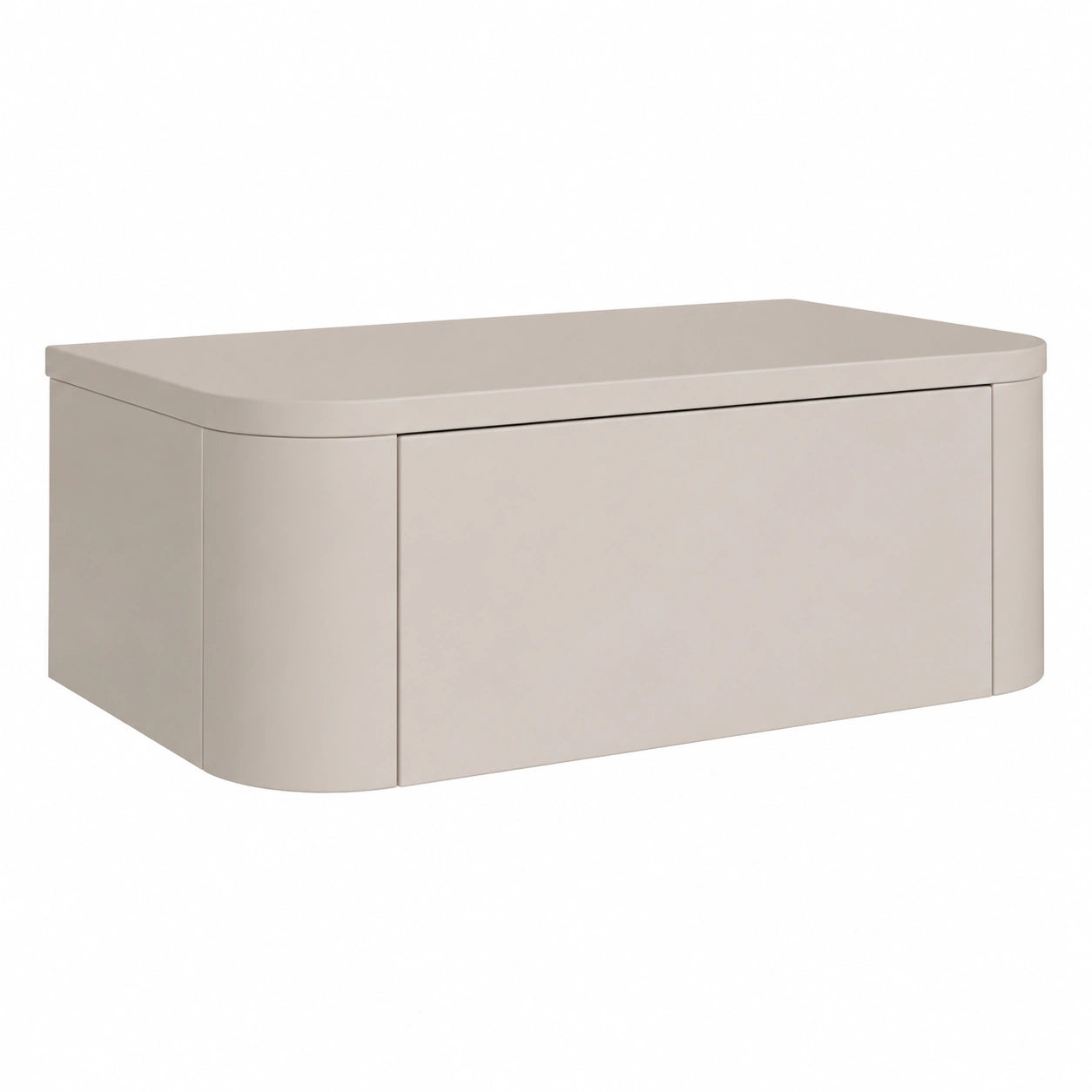 Selsey Coppia Comodini Sospesi 59 cm in Color Cashmere con Cassetto ¨C Design Minimal per Camera da Letto, Arredo Salvaspazio Moderno, Made in Europa