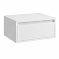 Set di 2 Comodini Sospesi VASAGLE con Illuminazione Regolabile e Cassetto, Bianco Nuvola, 35 x 40 x 18 cm, Moderni per Camera da Letto e Soggiorno