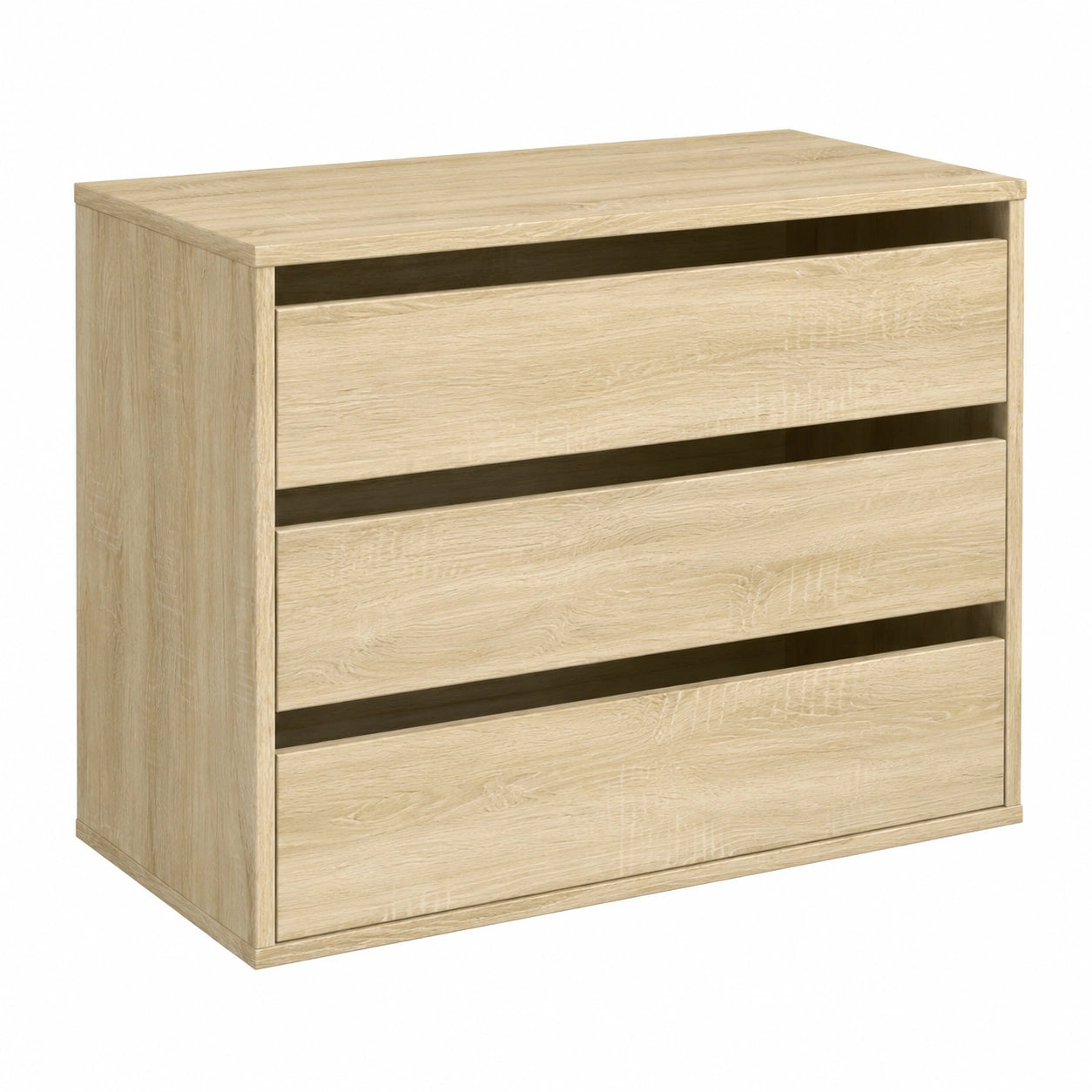 Cassettiera Angolare in Rovere Sonoma con Cassetti 80x41x58cm