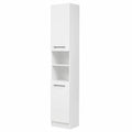 Colonna Bagno Salvaspazio in Laminato Bianco - Dimensioni 30x195.5x20 cm