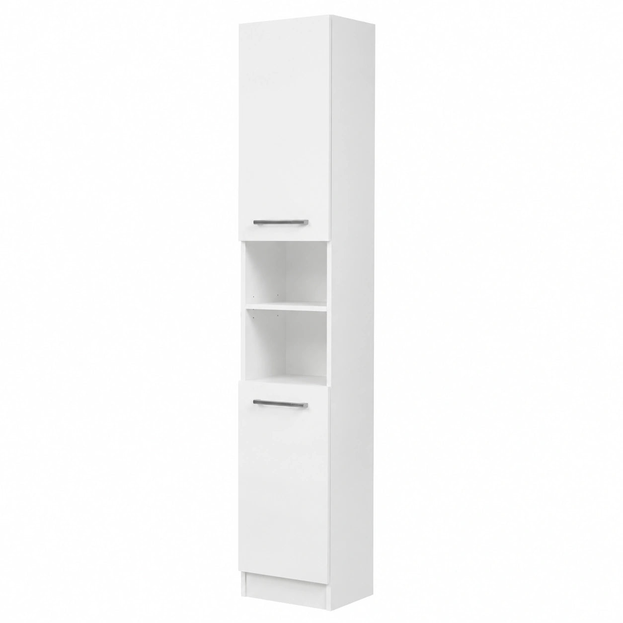 Colonna Bagno Salvaspazio in Laminato Bianco - Dimensioni 30x195.5x20 cm
